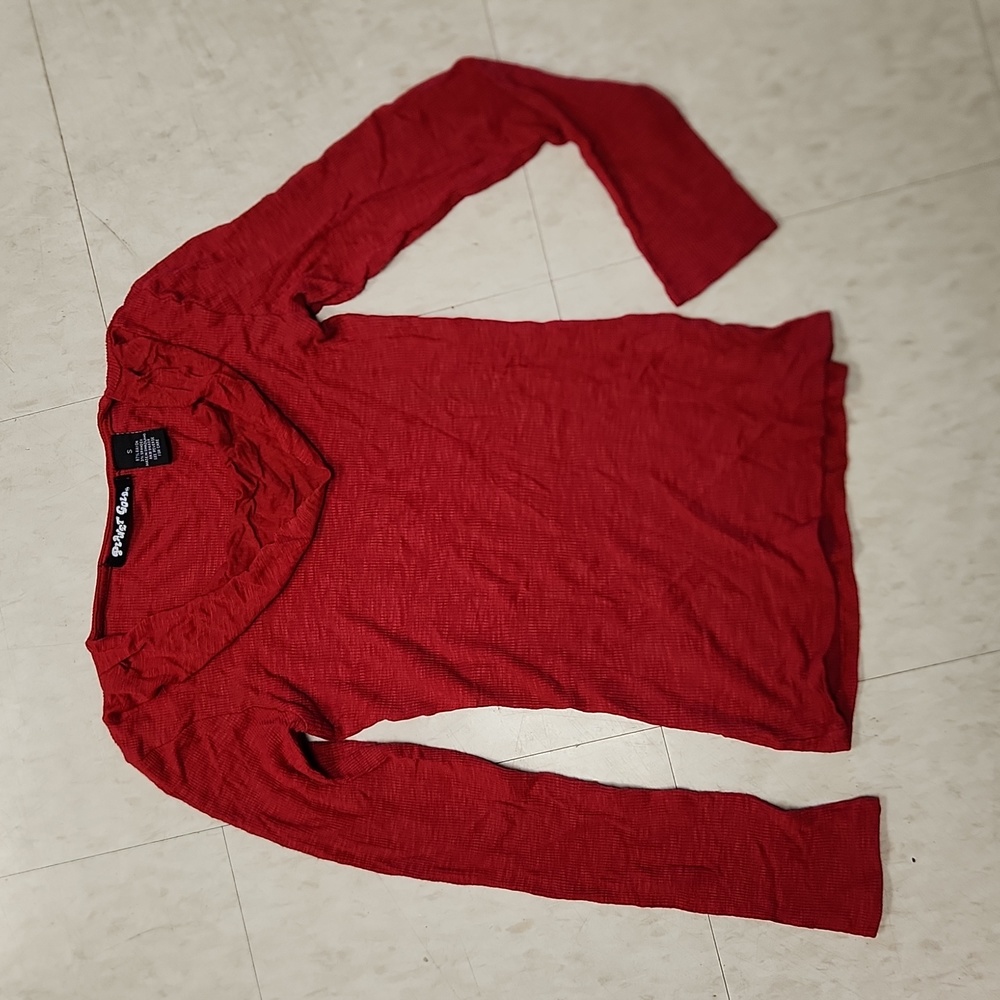 Red Long Sleeve Shirt